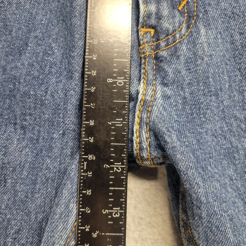 Levi's 505 Regular Fit Straight Leg Blue Denim Jeans Mens Size 36x30